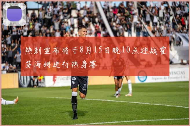 热刺宣布将于8月15日晚10点迎战霍芬海姆进行热身赛